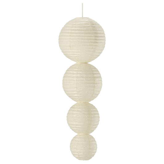 STRÅLA LED decorative pendant lamp, ball battery-operated/white, 13.5 cm