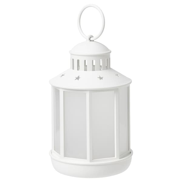 Ikea STRÅLA - LED lantern, battery-operated white, 13 cm