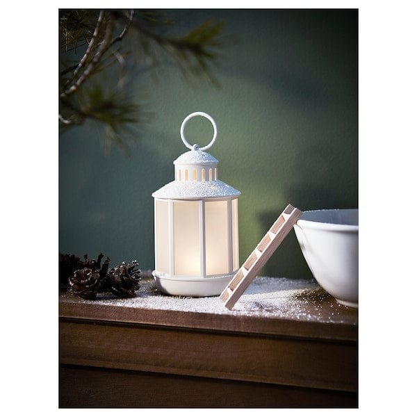 Ikea STRÅLA - LED lantern, battery-operated white, 13 cm