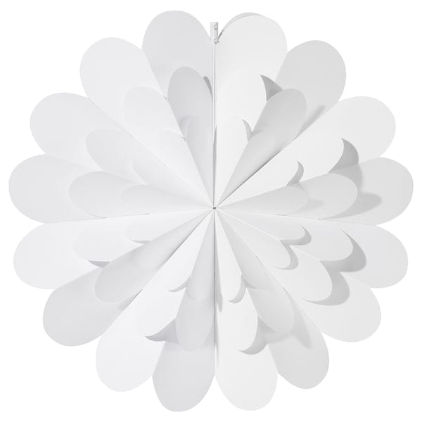 Ikea STRÅLA - Lamp shade, 3D flower/white, 55 cm