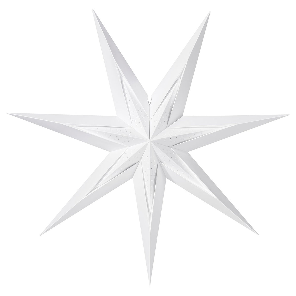 STRÅLA lamp shade, paper star/dotted white, 70 cm