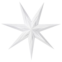 STRÅLA lamp shade, paper star/dotted white, 70 cm
