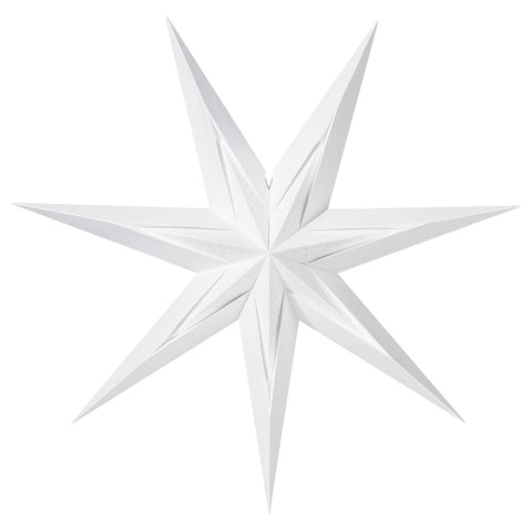 STRÅLA lamp shade, paper star/dotted white, 70 cm