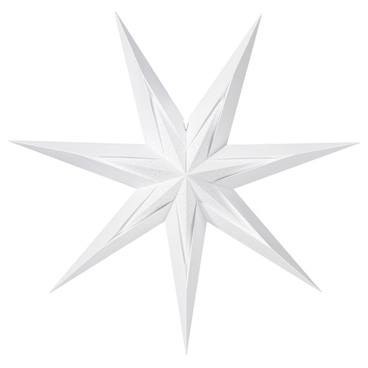 STRÅLA lamp shade, paper star/dotted white, 70 cm