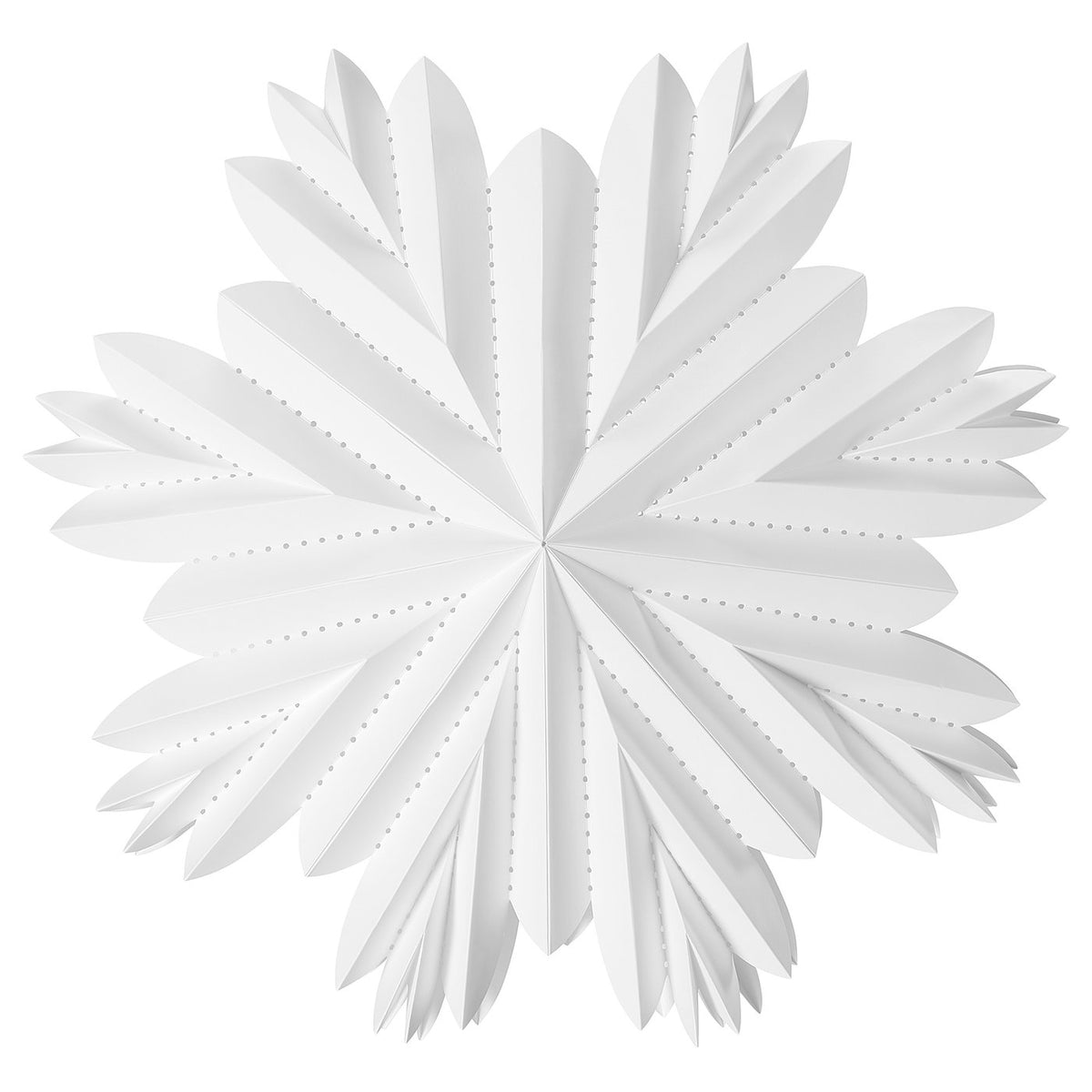 STRÅLA lamp shade, paper petal star/white, 55 cm
