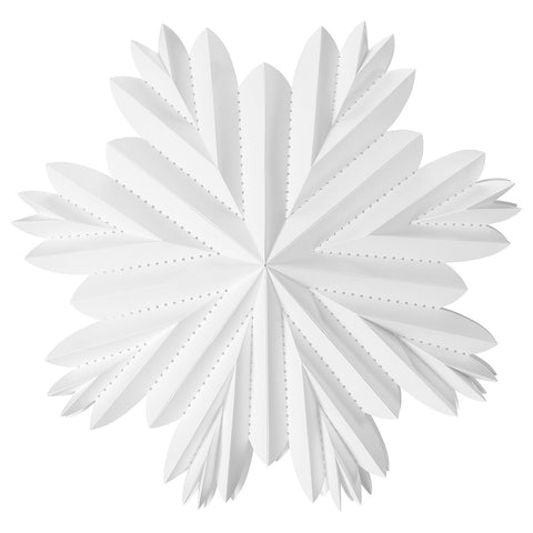 STRÅLA lamp shade, paper petal star/white, 55 cm