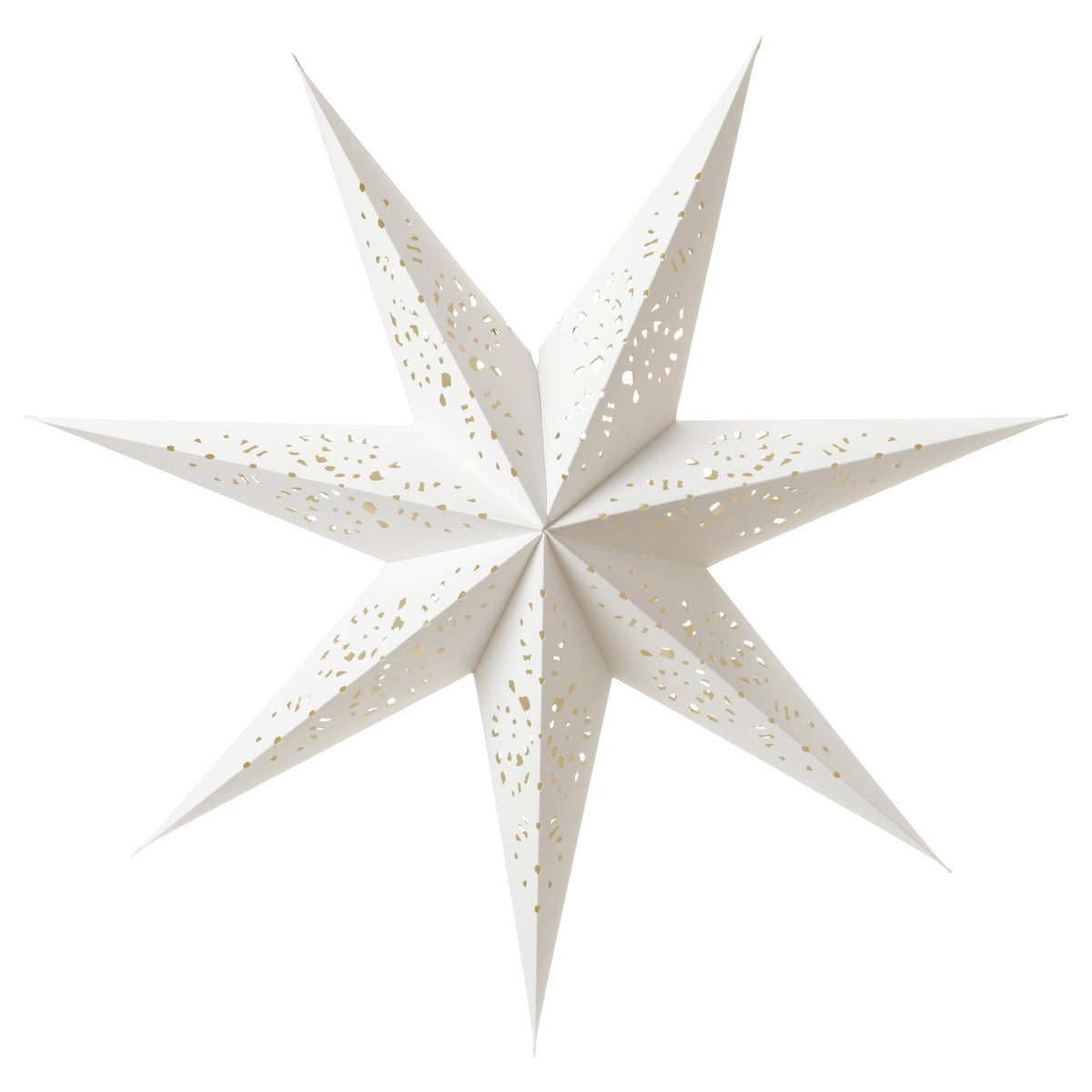 STRÅLA lamp shade, paper star/lace white, 70 cm