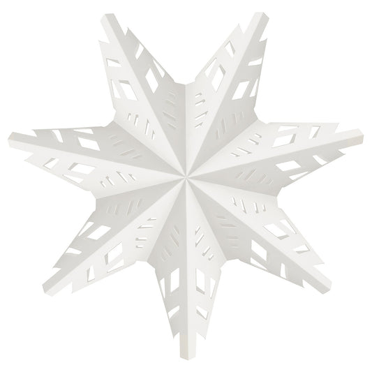 STRÅLA lamp shade, snowflake, 48 cm
