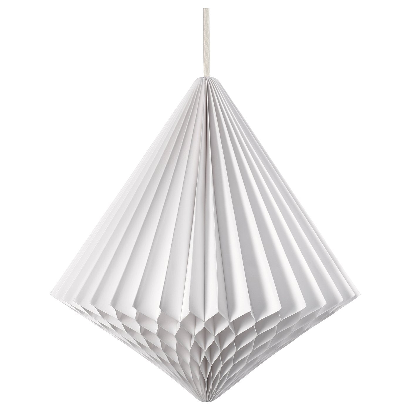 STRÅLA lamp shade, diamond-shaped white, 32 cm