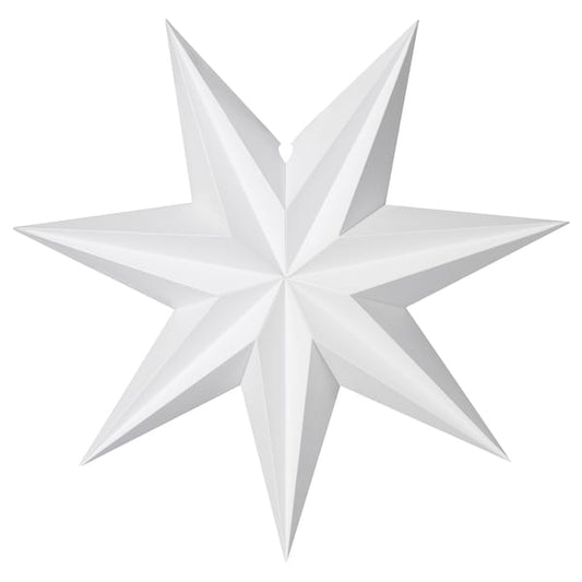 Ikea STRÅLA - Lamp shade, 3D-shapes/star-shaped white, 70 cm