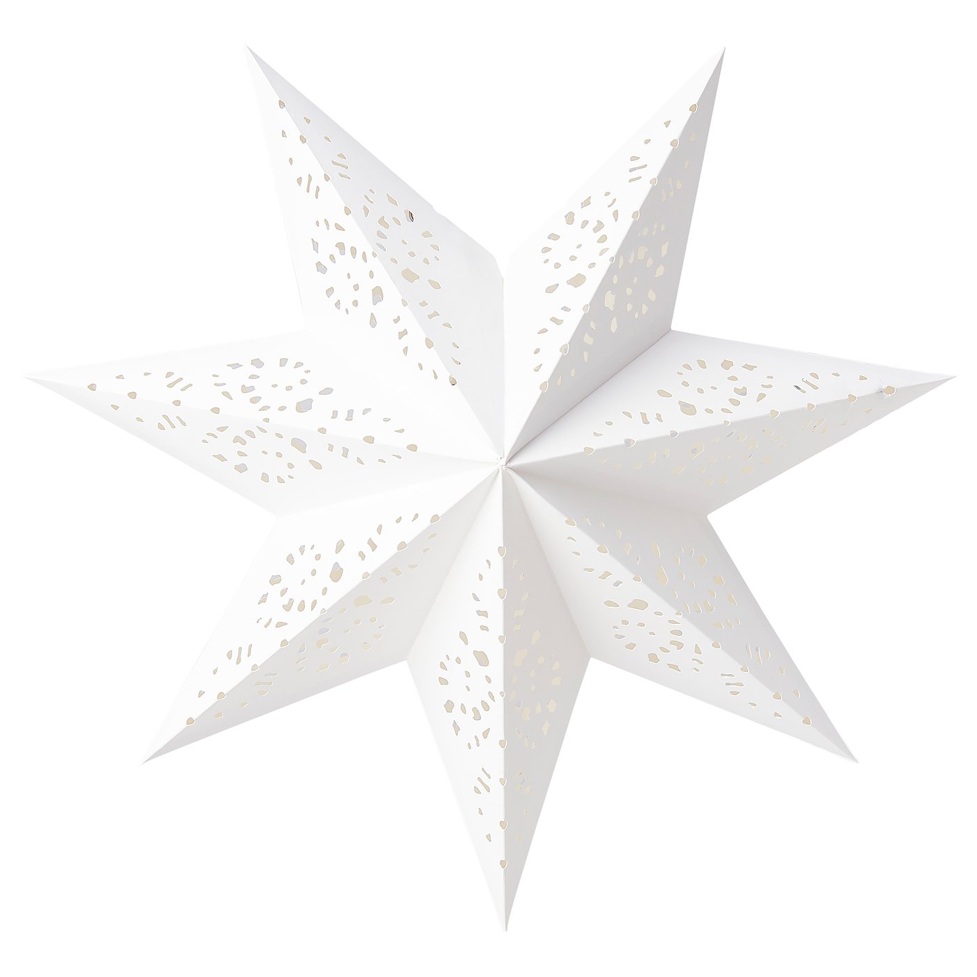 STRÅLA lamp shade, lace/white, 48 cm