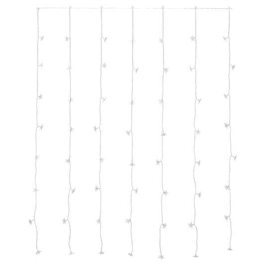 STRÅLA LED lighting curtain, star, 120x160 cm