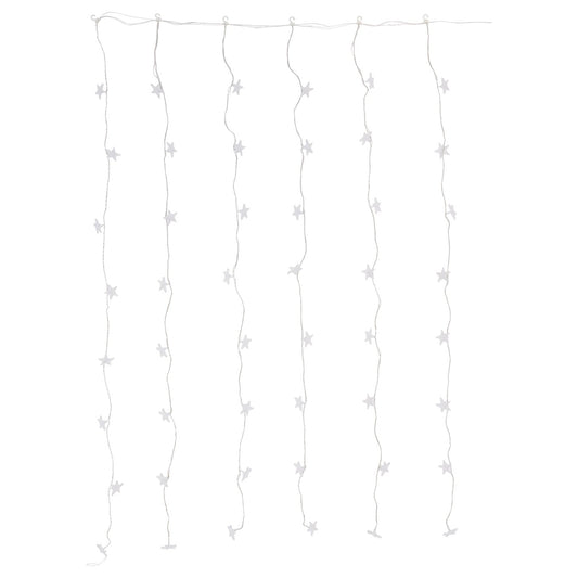 STRÅLA LED lighting curtain with 48 lights, outdoor star