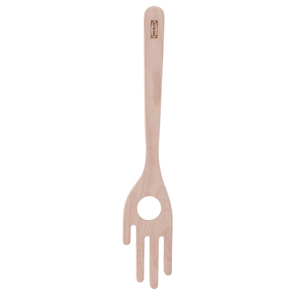 STRÅLFENA spaghetti server, solid birch, 30 cm