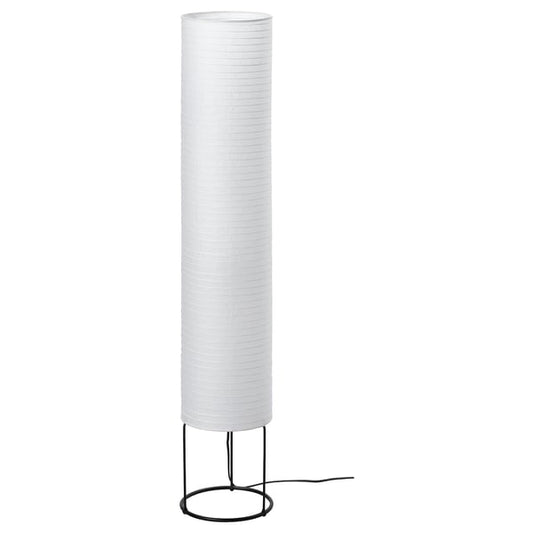 STRANDAD - Floor lamp, white/black