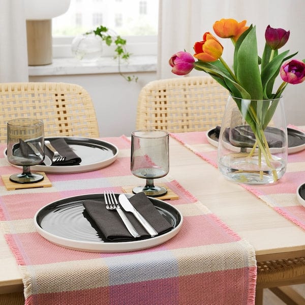 Ikea STRANDFLOKA - Table-runner, patterned/multicolour, 35x130 cm