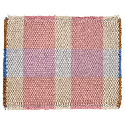 STRANDFLOKA place mat, Pattern/multicolour, 45x35 cm
