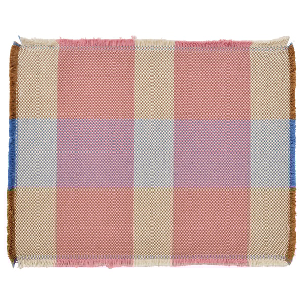 STRANDFLOKA place mat, Pattern/multicolour, 45x35 cm