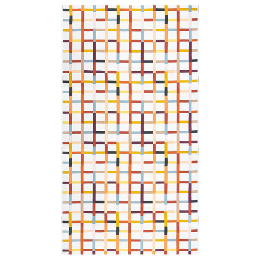 STRANDKÄMPAR pre-cut fabric, multicolour check pattern, 150x300 cm