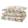 STRANDLUMMER - STRANDLUMMER Duvet cover and 2 pillowcases, multicolour/floral pattern, 240x220/50x80 cm