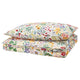 STRANDLUMMER duvet cover and pillowcase, multicolour/floral pattern, 150x200/50x80 cm