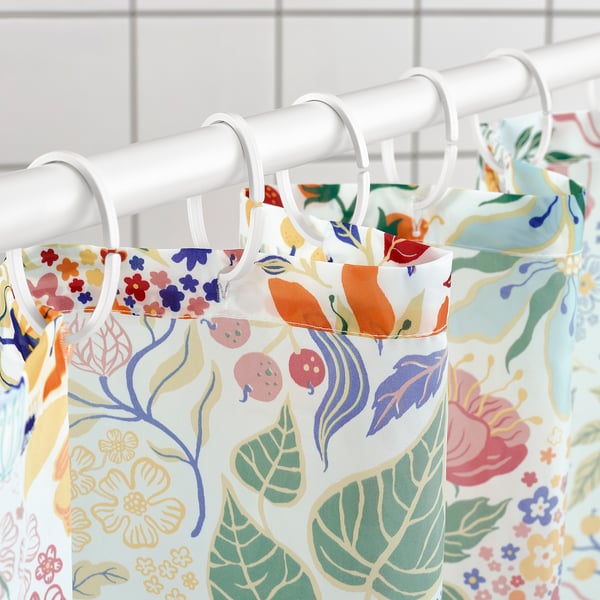STRANDLUMMER shower curtain, multicolour, 180x200 cm
