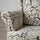 STRANDMON slipcover for wing chair, Ribersborg dark grey/beige