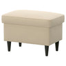 STRANDMON footstool with storage, Tommaboda deep beige, 60x40 cm