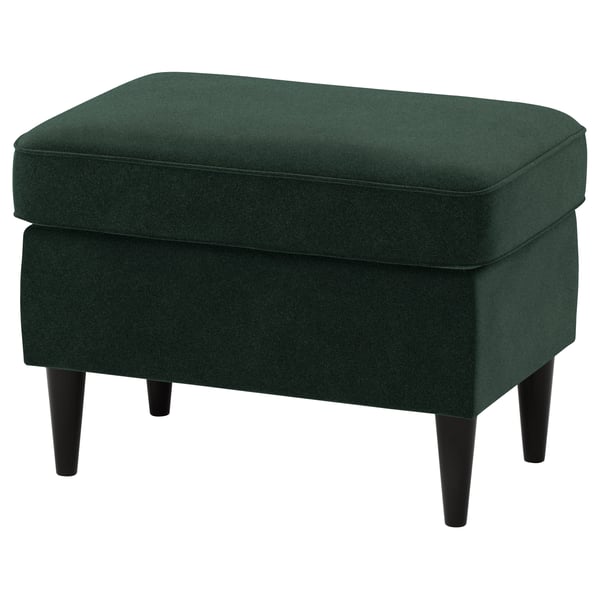 STRANDMON footstool, Djuparp dark green, 60x44x40 cm