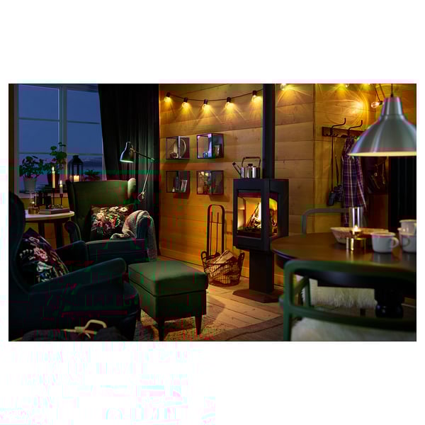 STRANDMON Footrest - Dark green Djuparp ,