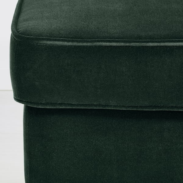 STRANDMON footstool, Djuparp dark green, 60x44x40 cm