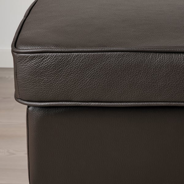 STRANDMON footstool, Grann/Bomstad dark brown, 60x44x40 cm
