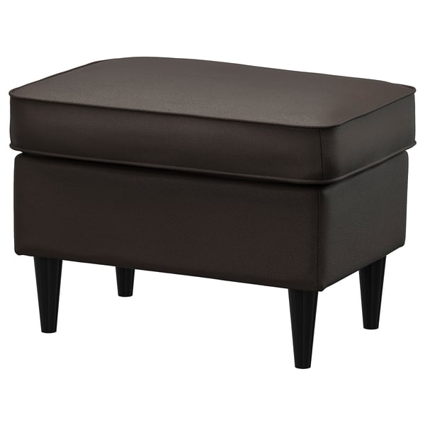 STRANDMON footstool, Grann/Bomstad dark brown, 60x44x40 cm