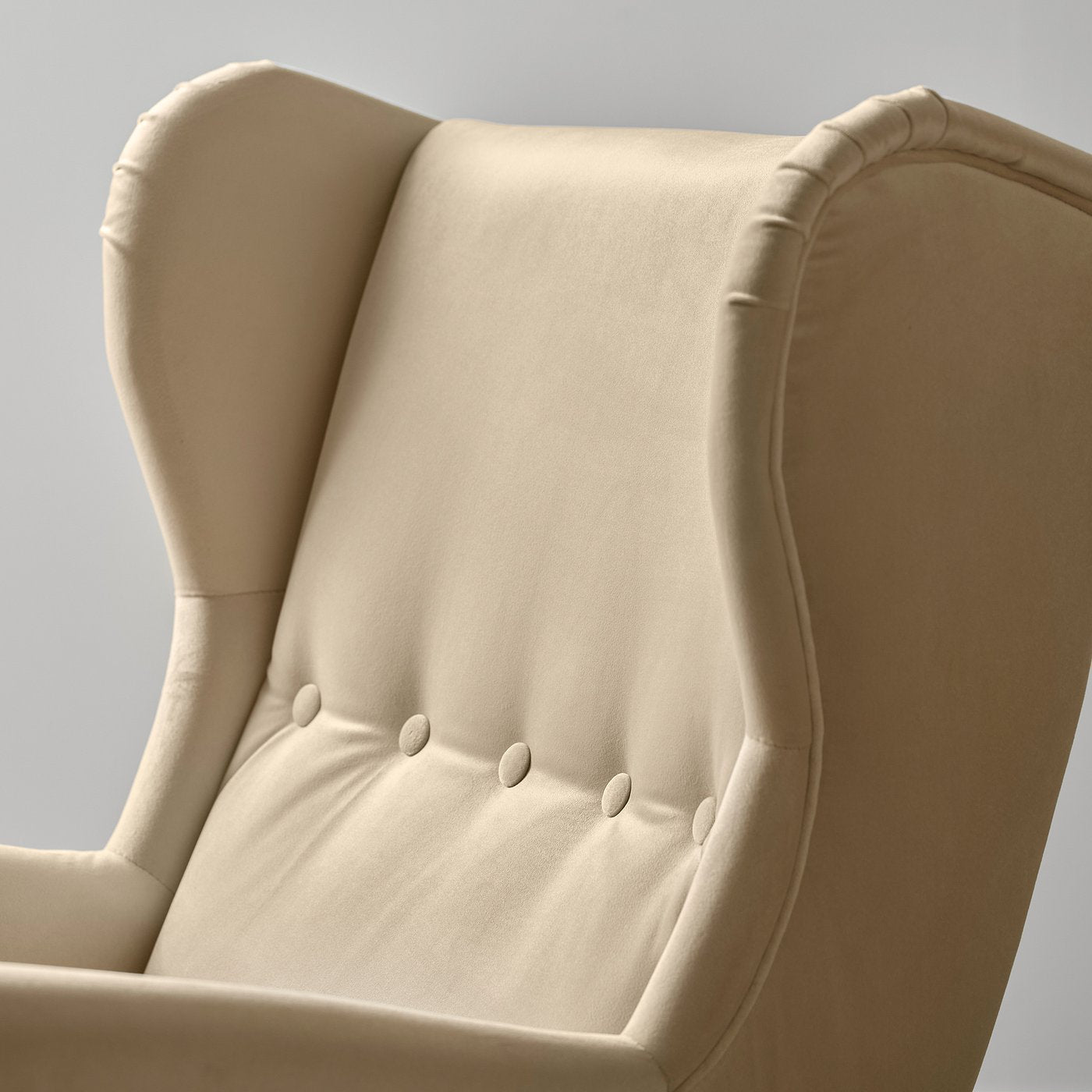 STRANDMON wing chair, Tommaboda deep beige, 82x101x96 cm
