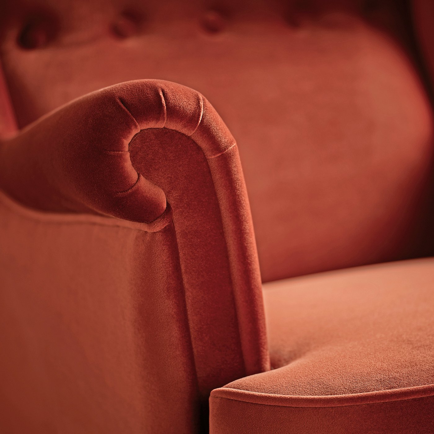 STRANDMON wing chair, Tommaboda brown-red, 82x101x96 cm