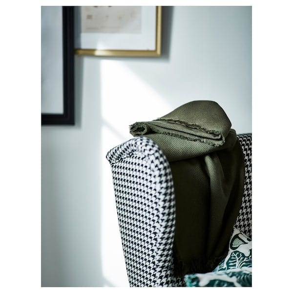 Ikea STRANDMON Armchair - Black/Beige Vibberbo