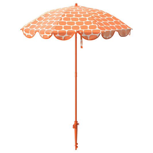STRANDÖN parasol, bright orange, 22 mm