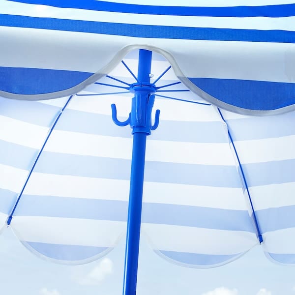 Ikea STRANDÖN - Parasol, blue/white,140 cm