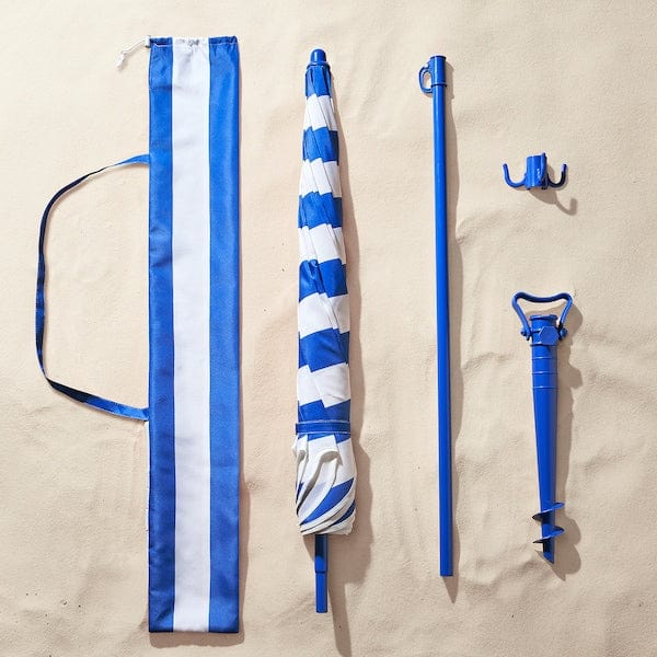 Ikea STRANDÖN - Parasol, blue/white,140 cm