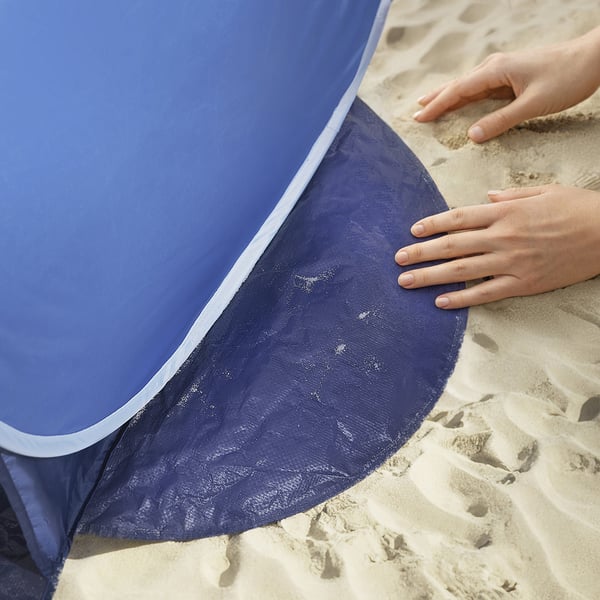 STRANDÖN pop-up sun/wind shelter, blue, 225x113 cm
