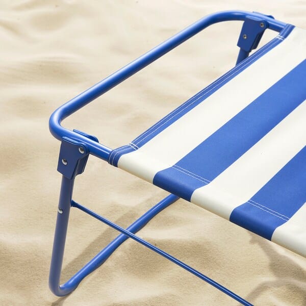 Ikea STRANDÖN - Deckchair, blue/white