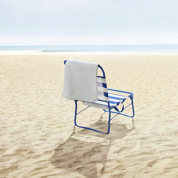 Ikea STRANDÖN - Deckchair, blue/white