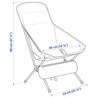 STRANDÖN - Folding chair, green