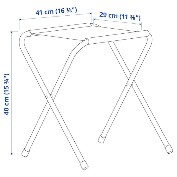 Ikea STRANDÖN - Set tavolo pieghevole, blu