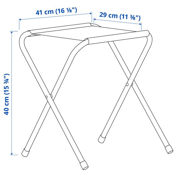 STRANDÖN - Folding table set, green