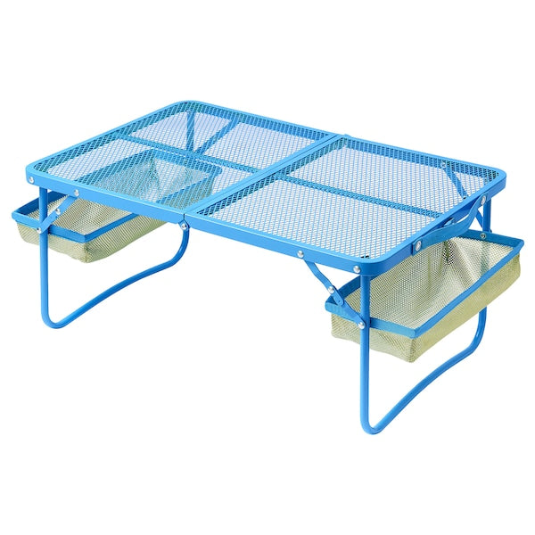 STRANDÖN - Folding table, blue, 74x43 cm