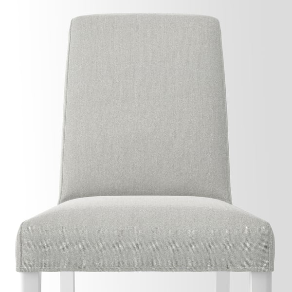 STRANDTORP / BERGMUND table and 4 chairs, white/Orrsta light grey, 150/205/260 cm