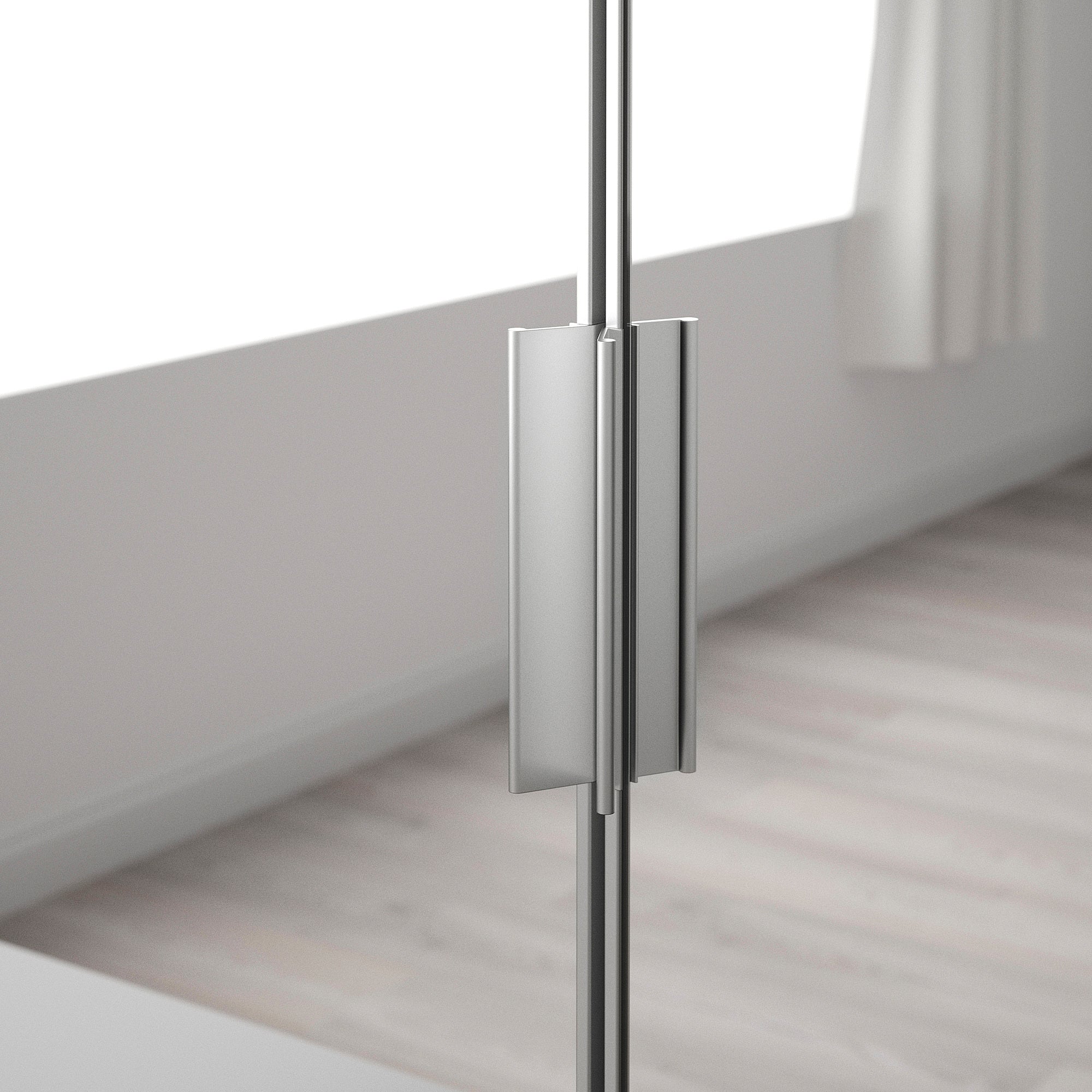 STRAUMEN door with soft closing hinges, mirror glass, 60x180 cm