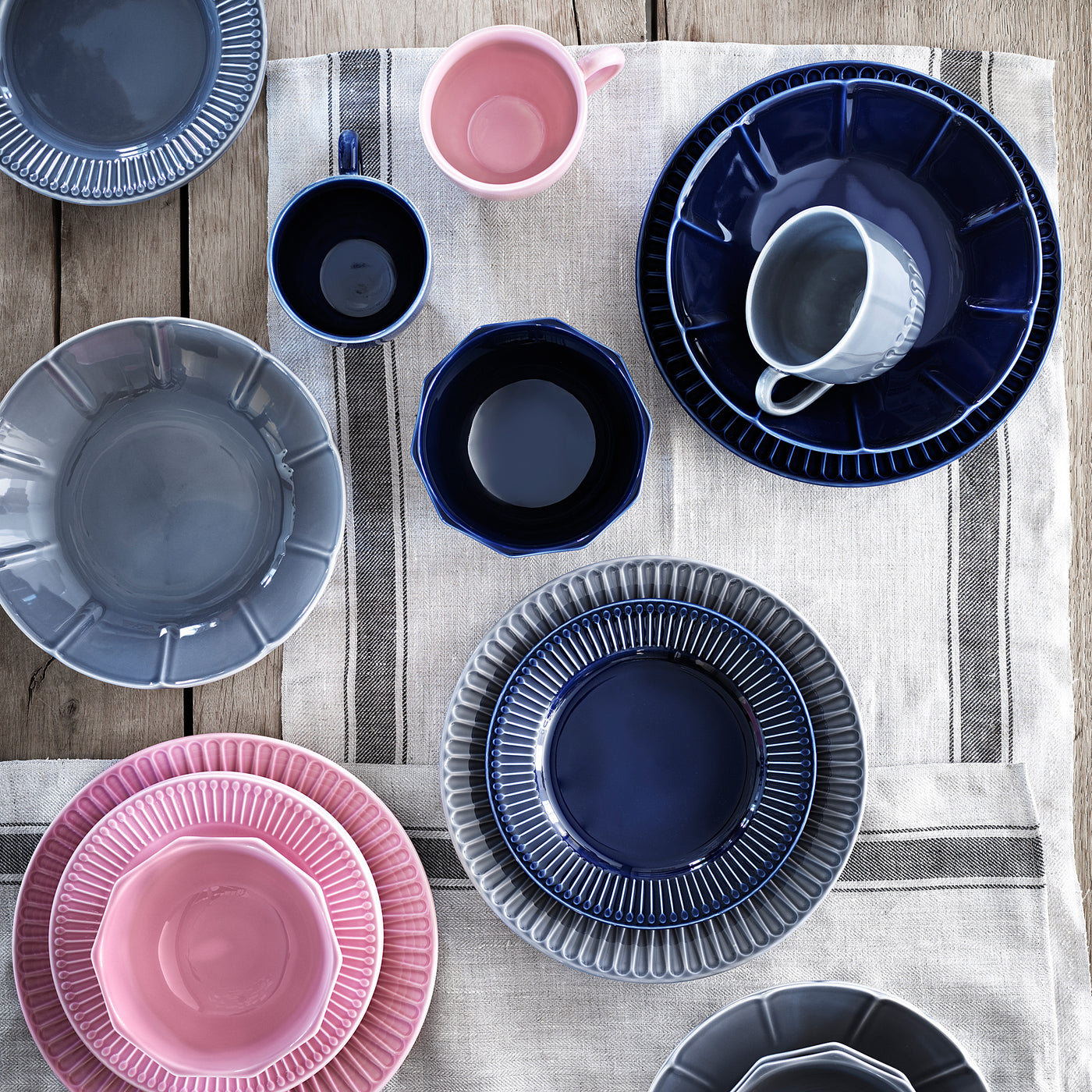 STRIMMIG bowl, earthenware pink, 15 cm