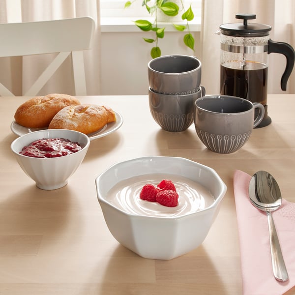 STRIMMIG - STRIMMIG Bowl, white, 15 cm